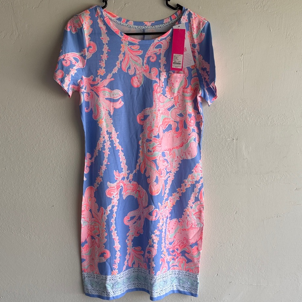 Lilly Pulitzer Blue and Pink Mini Dress